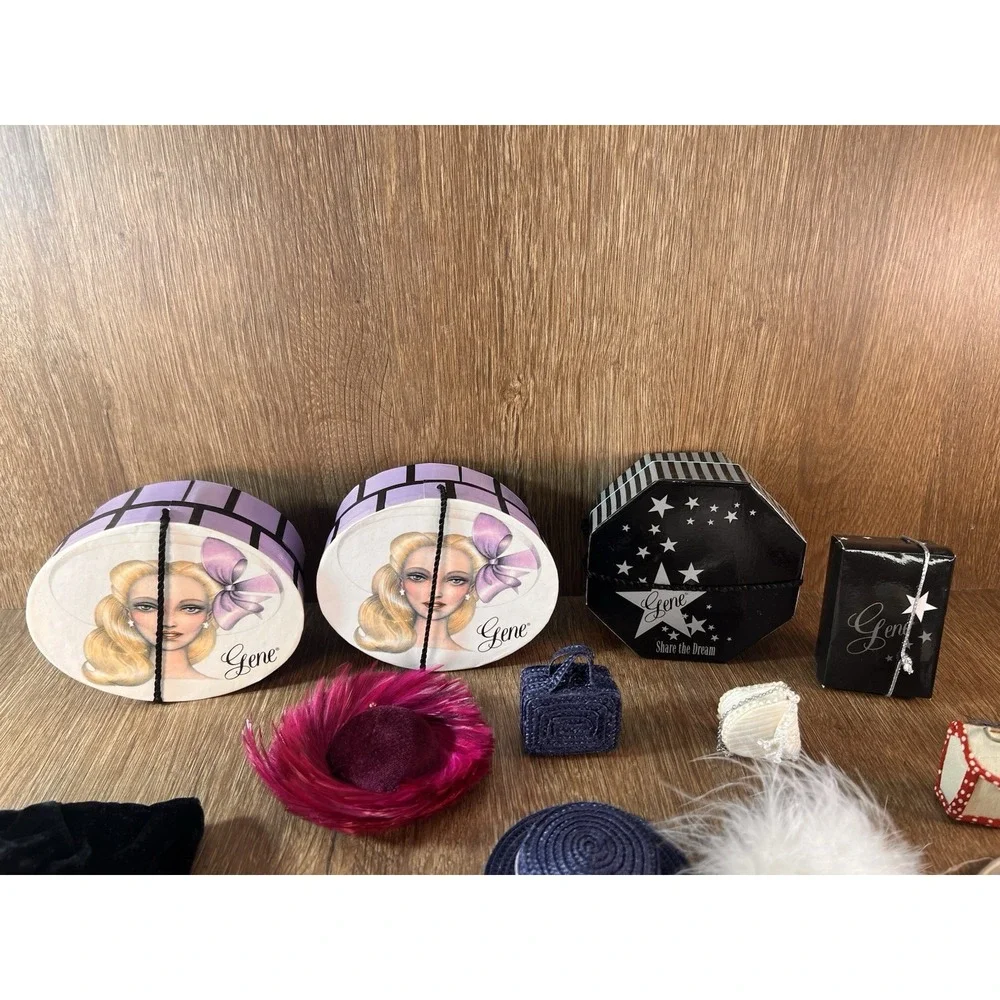 Large Lot Of Ashton Drake Gene Doll Accessories, Stands, Etc
